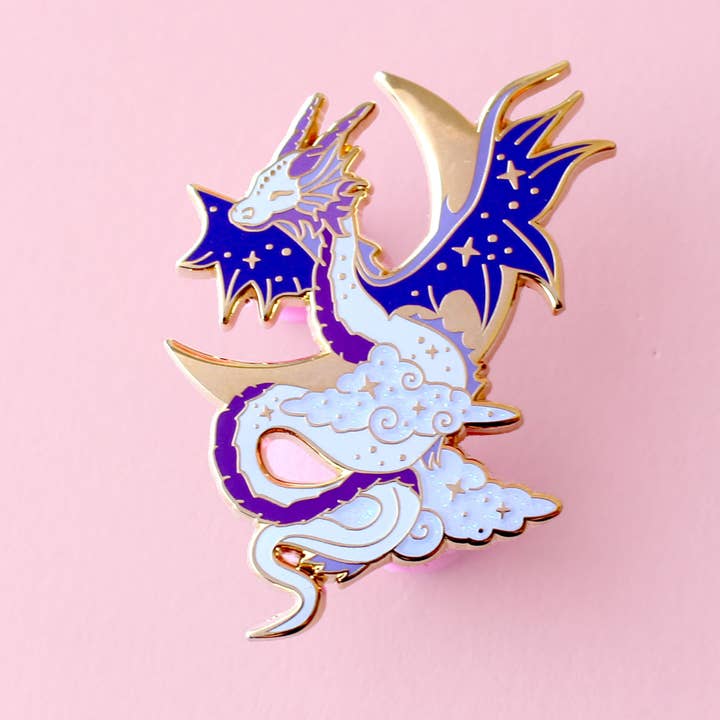 Glitter Punk - Wholesale Lapel Pin/Button - Celestial Dragon Enamel Pin