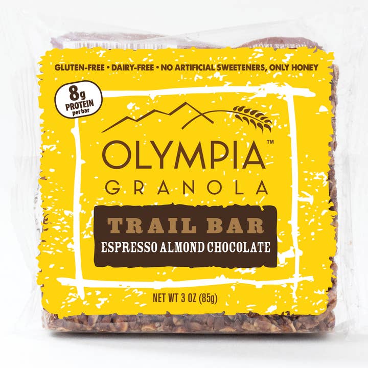 Olympia Granola Espresso Almond Chocolate Granola Bar Case for wholesale by Olympia Granola