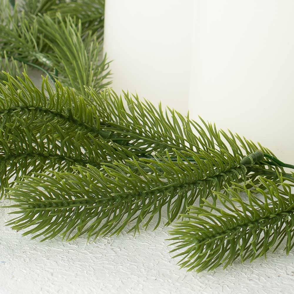 Factory Direct Craft – Engroshandel Guirlande – 64" L Kunstig Vejrbestandig Engel Fyrrekrans1