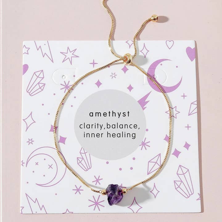 Armband mit Amethyststein für den Großhandel von Magic Moon