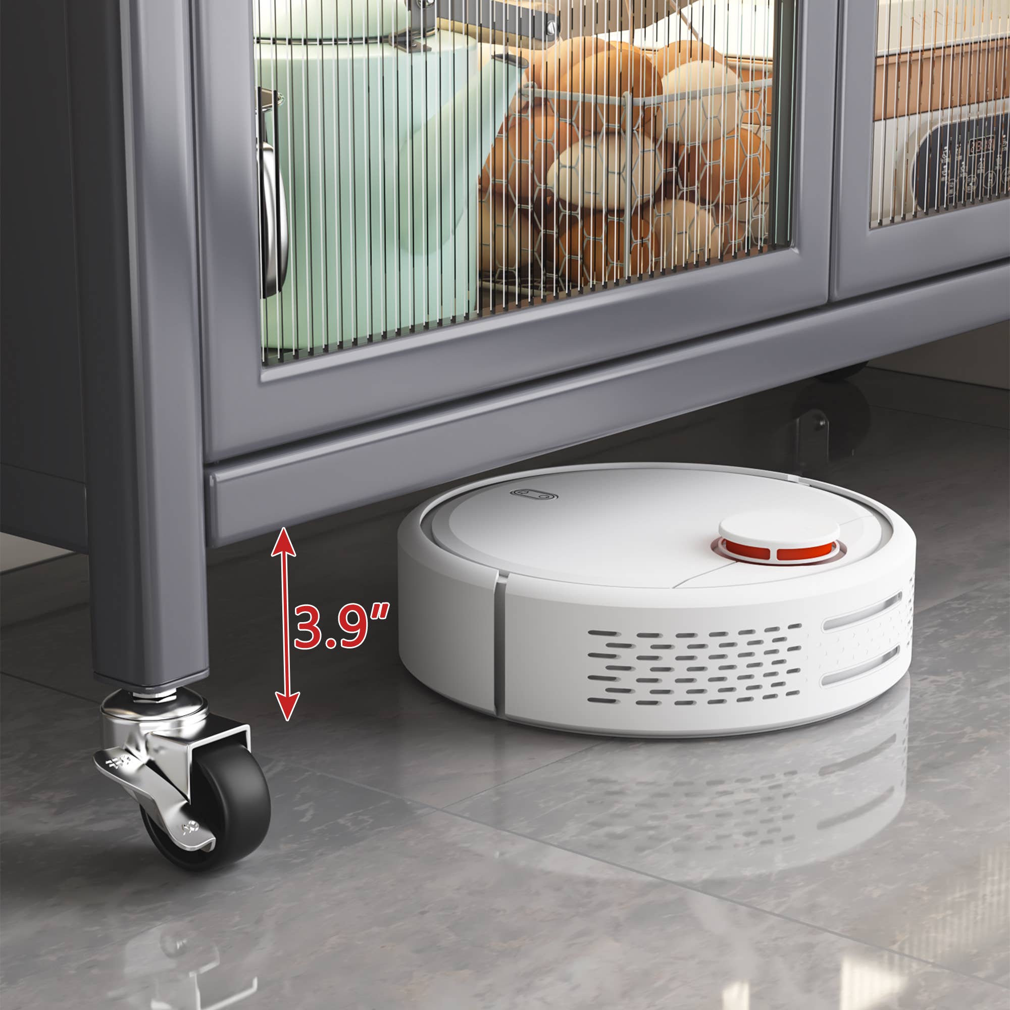 39F Inc. - Vente Rangements/organisateurs de cuisine - Armoires de cuisine 165,6 cmH - 2 portes ouvertes avec roulettes5