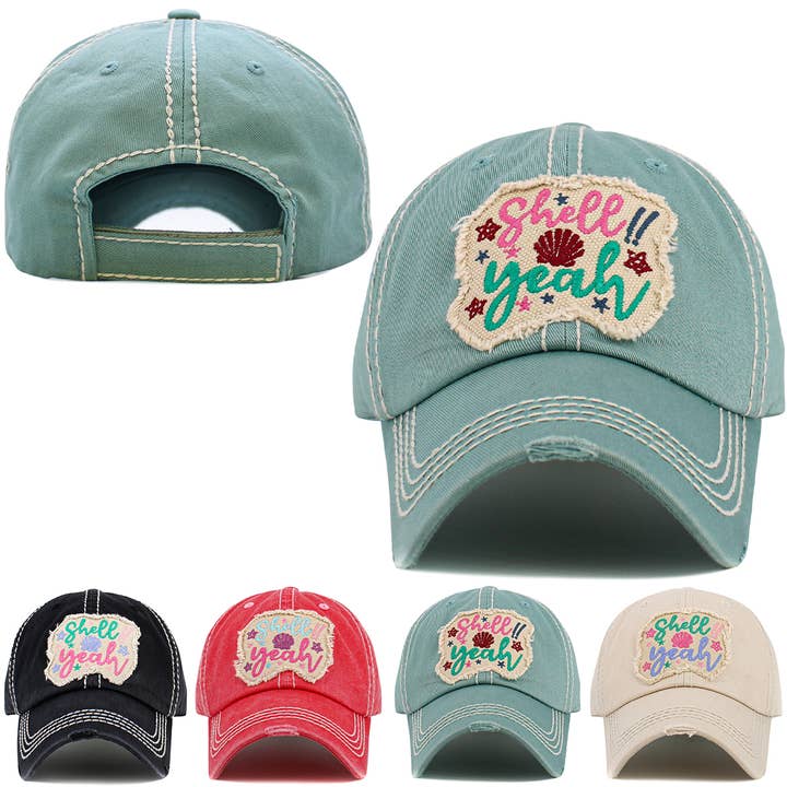Shell Yeah Vintage Ballcap for wholesale by KBETHOS
