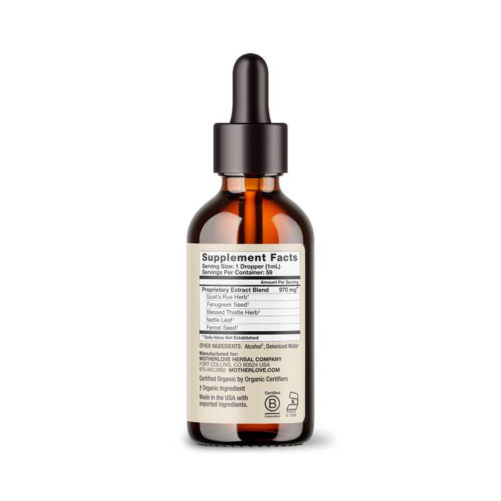 Motherlove - Wholesale Tincture - More Milk Special Blend Tincture