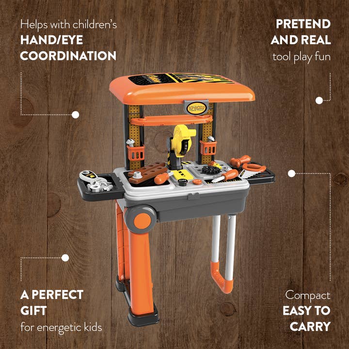 World Tech Toys - Wholesale Toy Set - Kids - 36 Piece Lil Builder Mobile Suitcase Luggage Kids Playset1