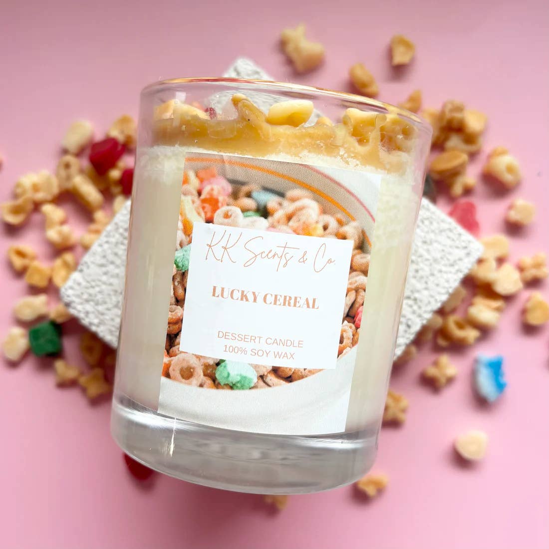 KK Scents & Co. - Wholesale Jar/filled candle - Lucky Charms Dessert Soy Candle