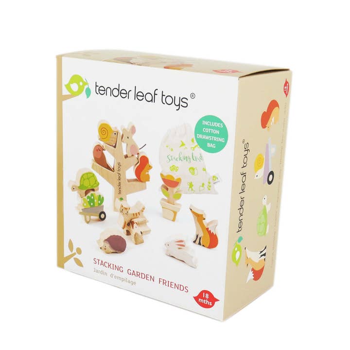 ThreadBear Design UK/EU - Wholesale Wood Toy - Kids - Stacking Garden Friends3