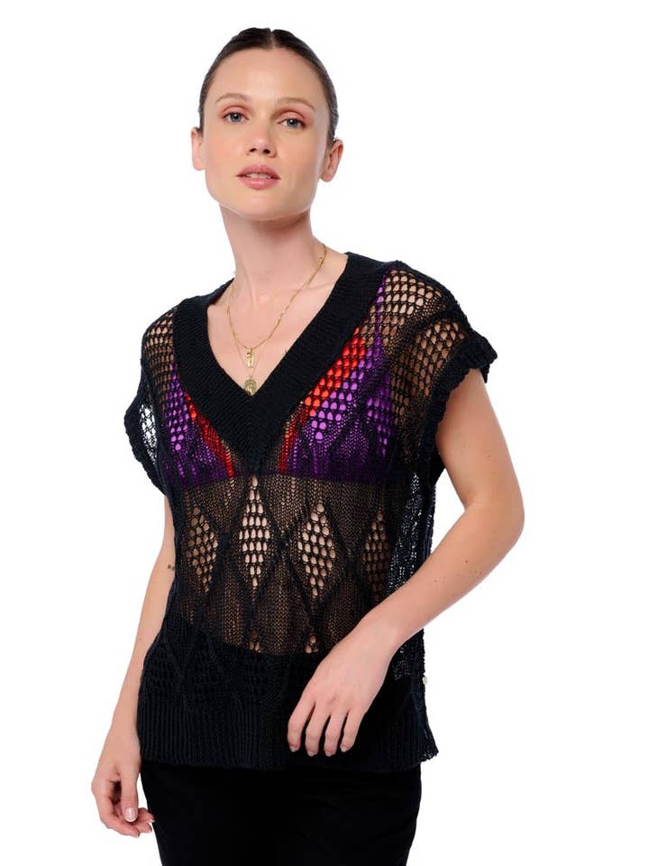 APOIL Cashmere - Wholesale Knit Top - Women's - GRIGNON1