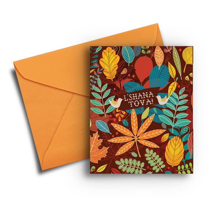 Fresh Frances - Wholesale New Year's Card - Leaves Jewish New Year Card