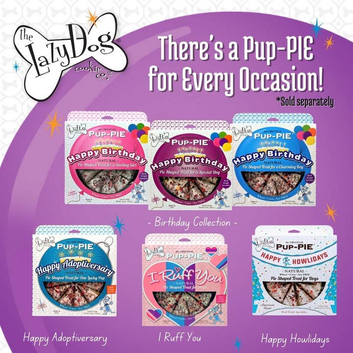 The Lazy Dog Cookie Co., Inc. - Vente Friandises – chien - The Original PUP-Pie® Joyeux anniversaire pour un chien spécial7