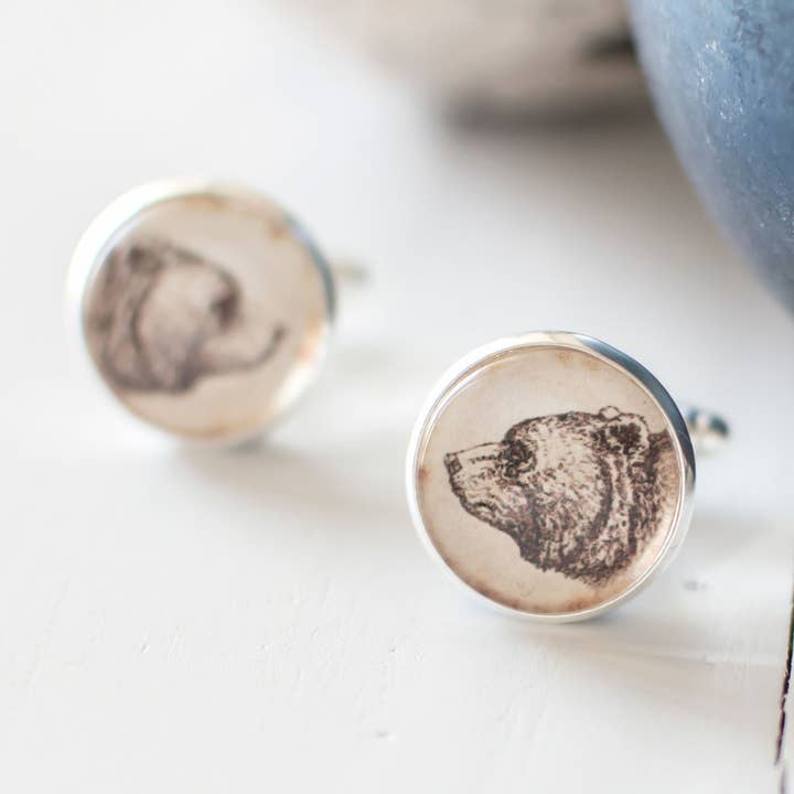 Vintage Bear Cufflinks for wholesale by Juju Treasures