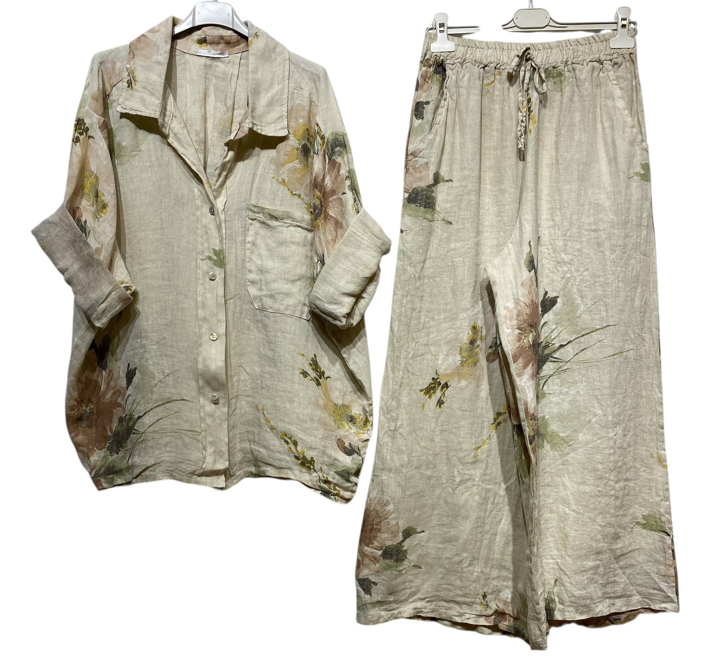 LINEN & COTTON HOUSE - Wholesale Jumpsuit - Women's - SET 100% LINEN 350 + 529930