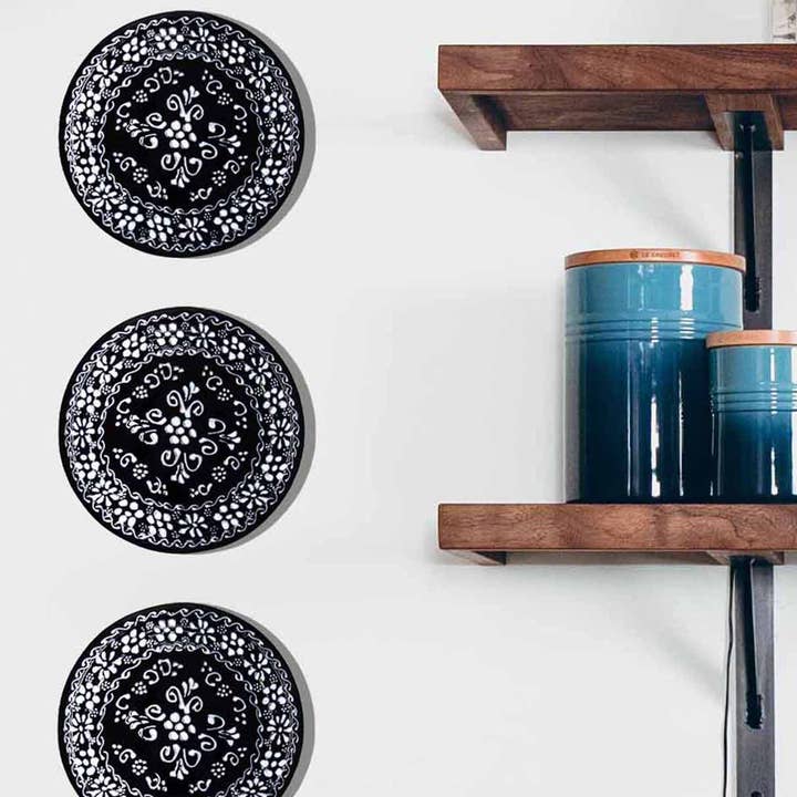 Global Crafts - Venta al por mayor Salvamanteles - Encantada Pottery - Salvamanteles para colgar en la pared (20 cm, tinta1