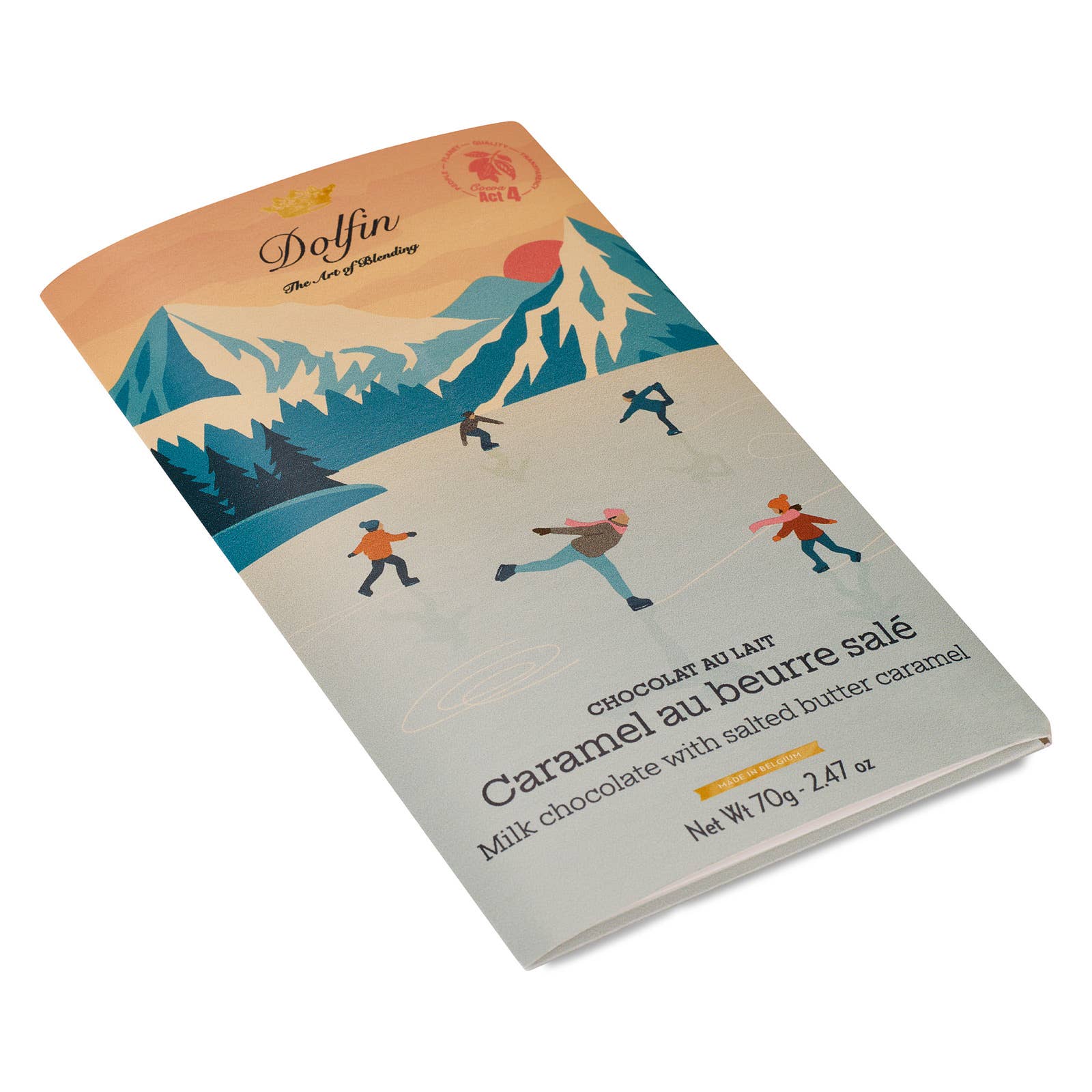 Dolfin - Vendita all'ingrosso Barretta di cioccolato - Collezione Invernale Vintage - Latte Caramello al Burro Salato1