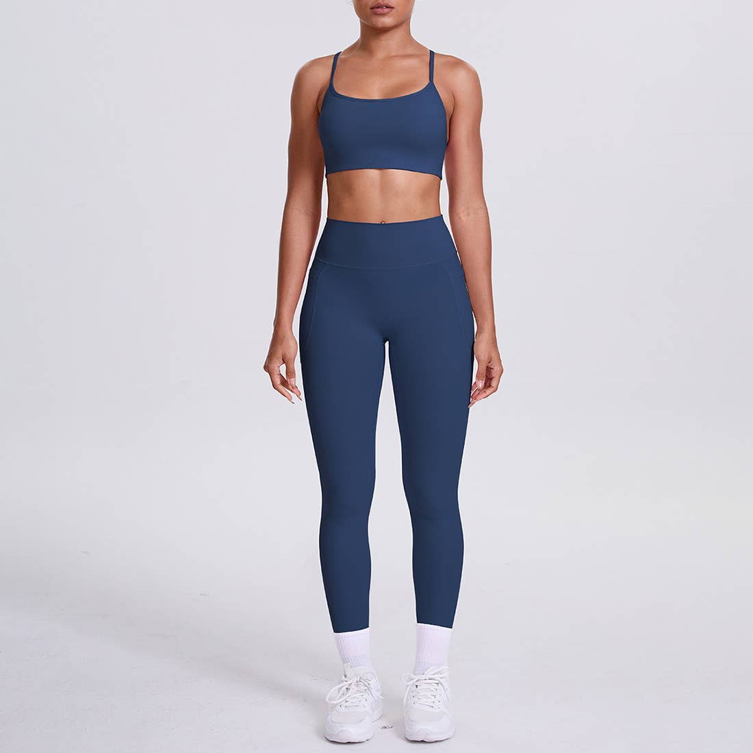 Sodalemon - Wholesale Activewear Set - Women's - Women High-Waisted Yoga Set: Sports Bra + Sculpting Leggings6