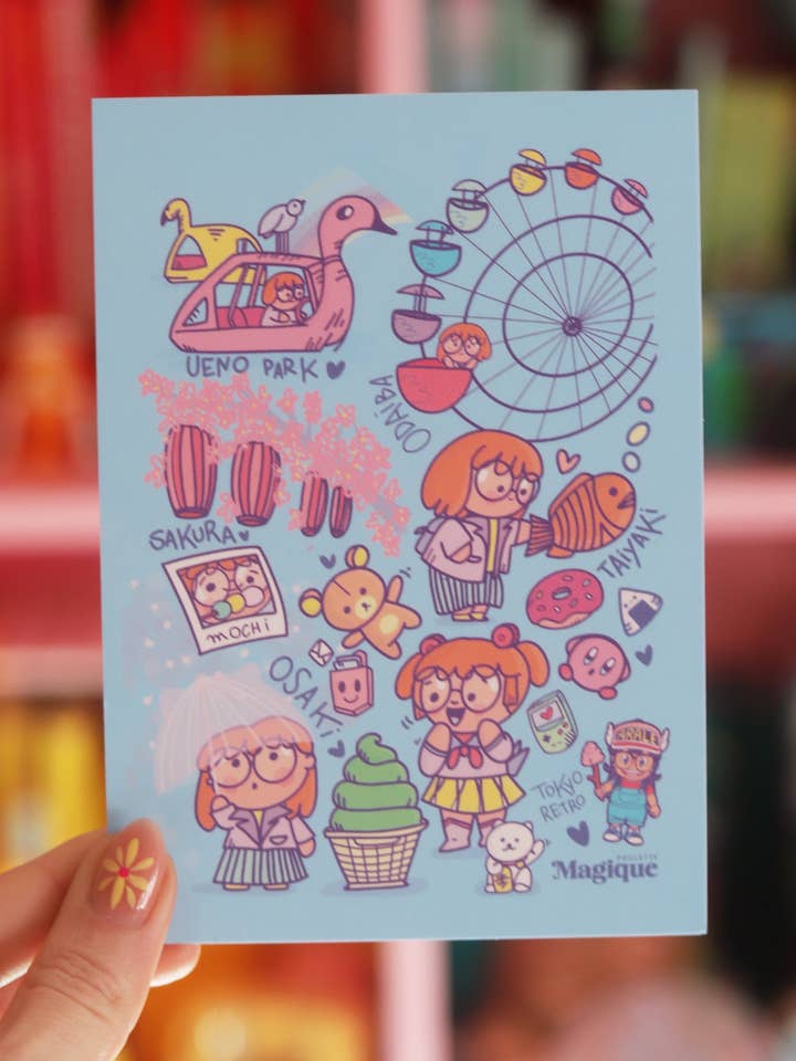 Postcard Japan for wholesale by Poulette Magique