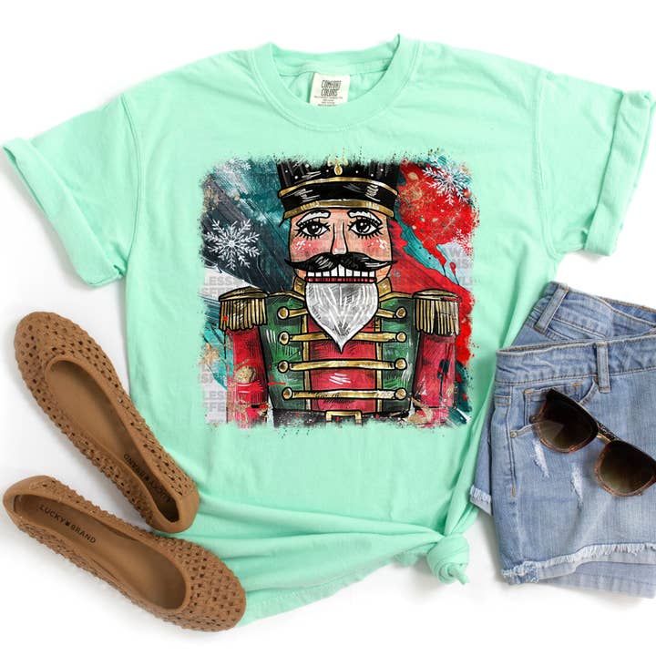 Transferencia DTF Cascanueces Preppy Navidad #2934 para venta al por mayor de Flawless Transfers