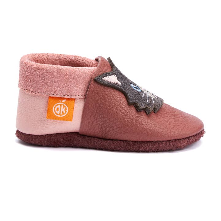 Orangenkinder® – Großhandel Krabbelschuhe – Baby – Kinder-Hausschuhe Mia die Katze