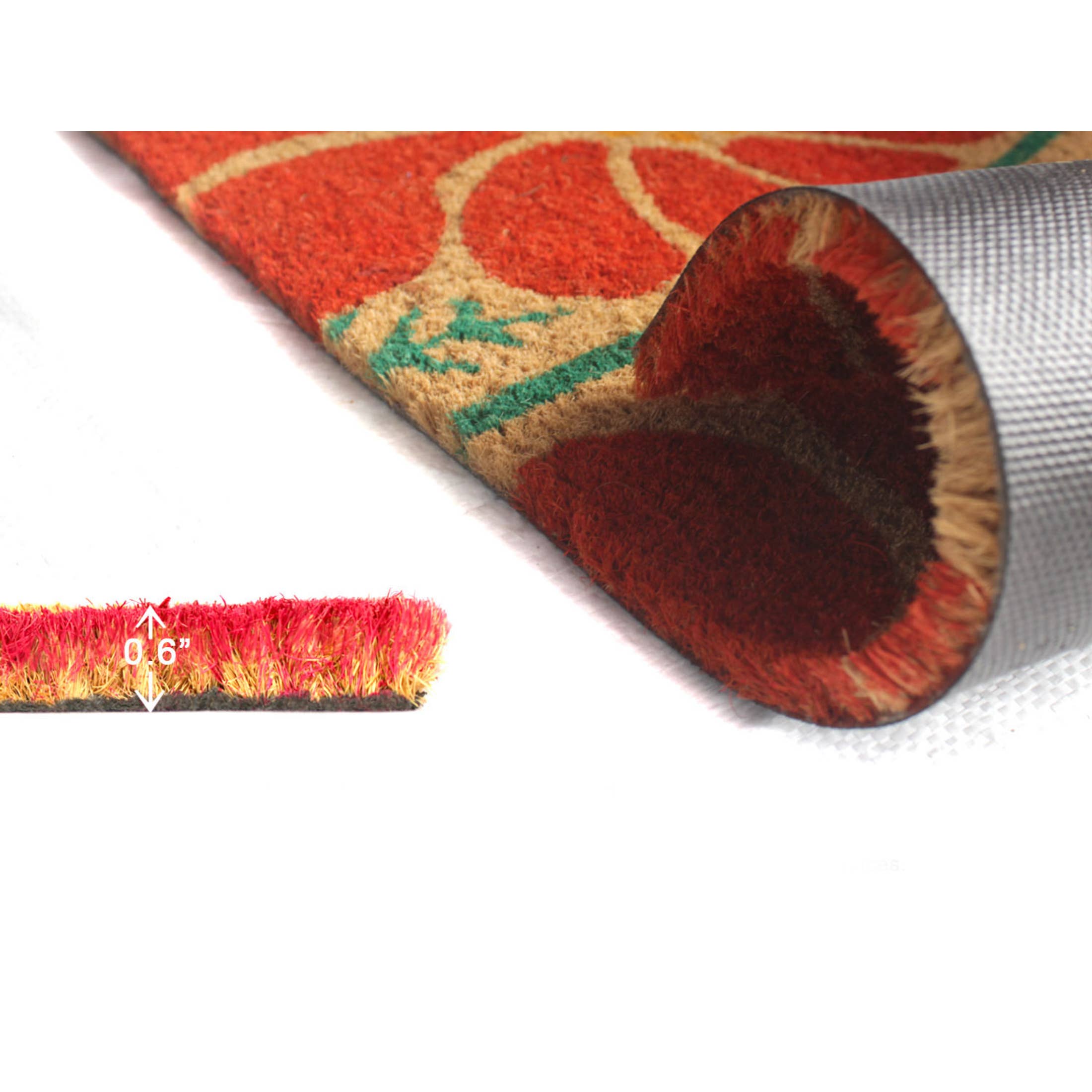 RugSmith – wholesale Door mat – Folk Flowers Doormat2