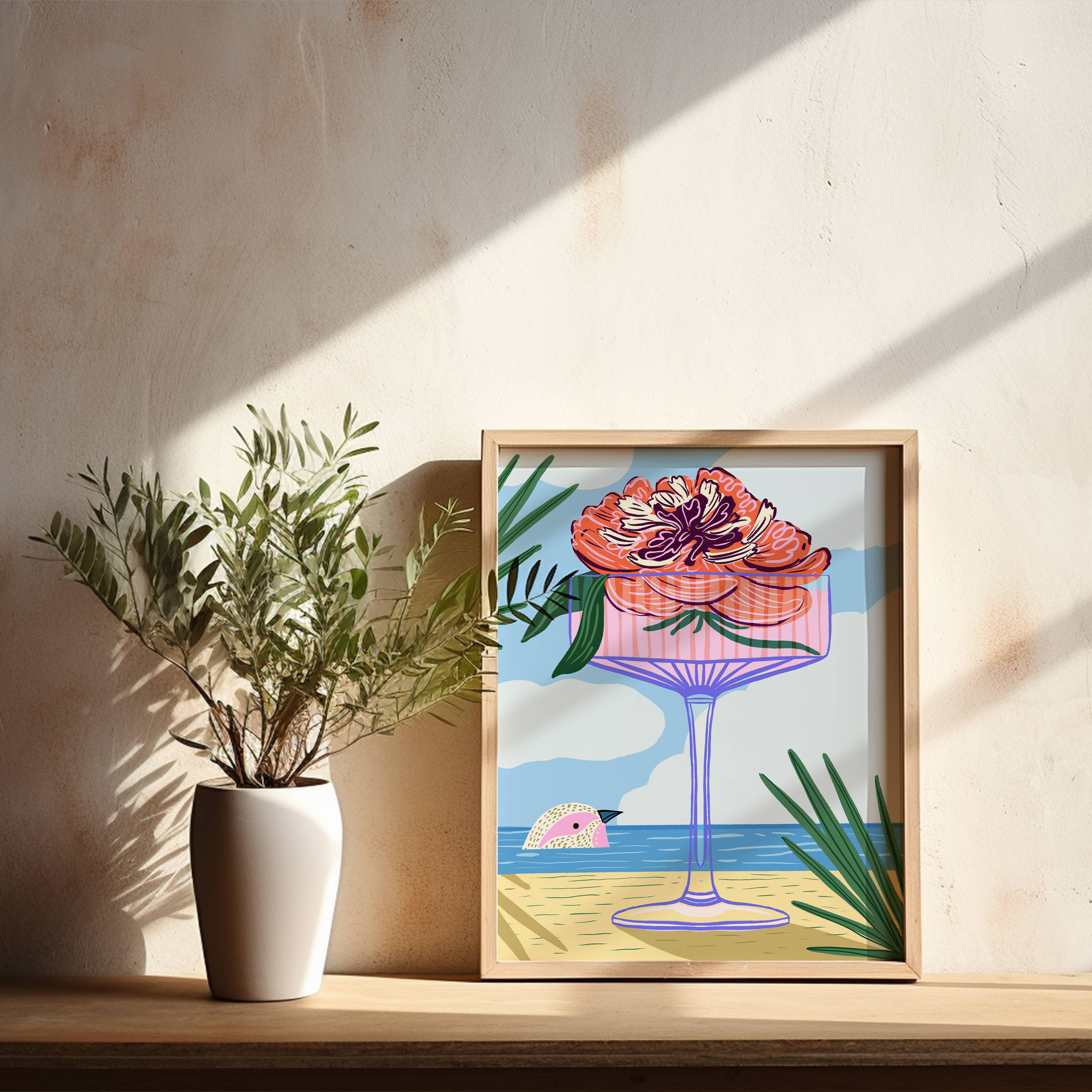 Tara Reed - Wholesale Art Print - "Vacation Bird" - 8" x 10" Giclée Art Print1