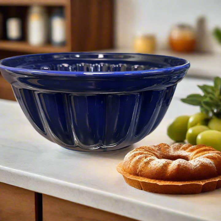 Bundt Pan - Cobalt for wholesale by Music City Polish Pottery