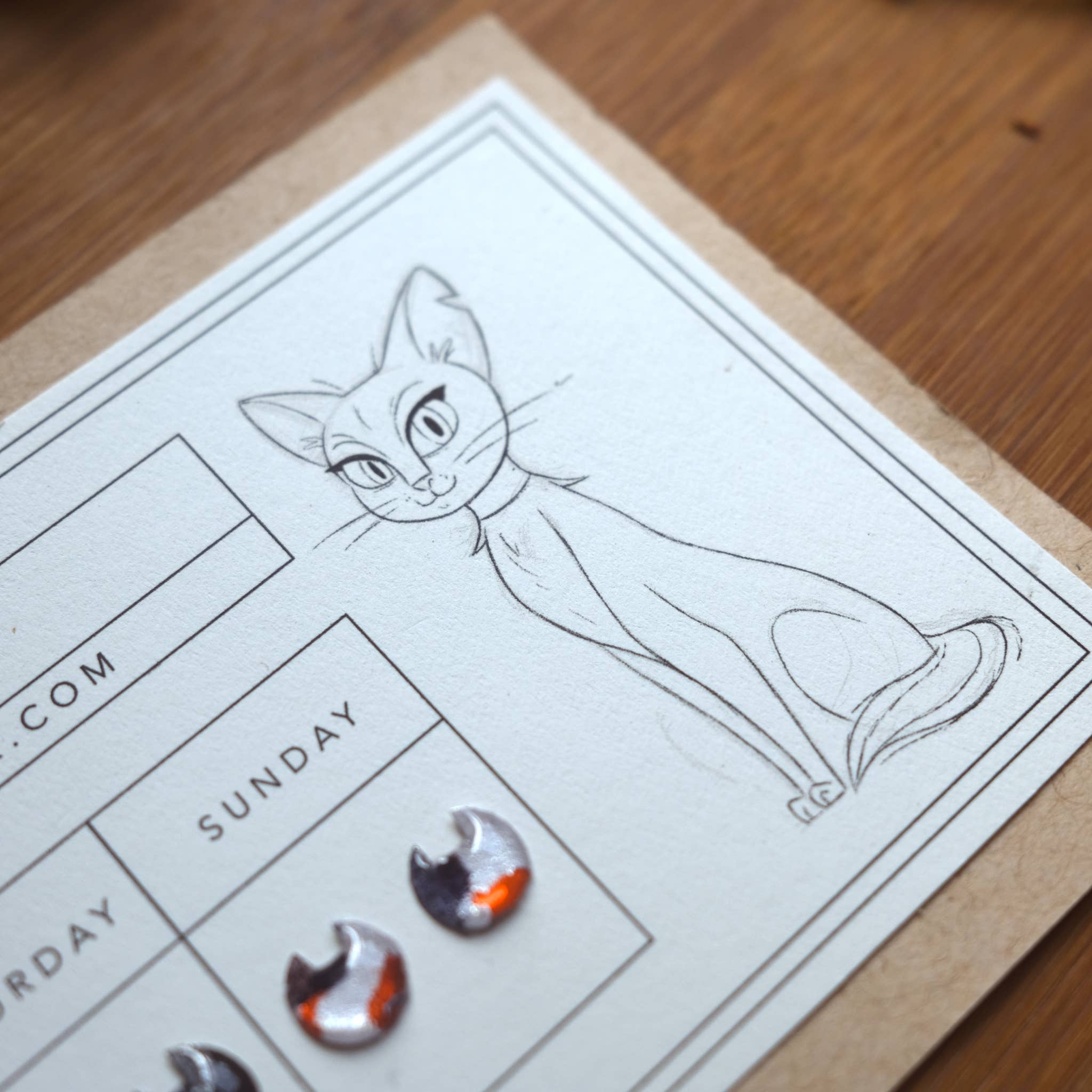 Made by Wheeler - Venta al por mayor Juegos de joyas - Set de pendientes adhesivos Cat Club2