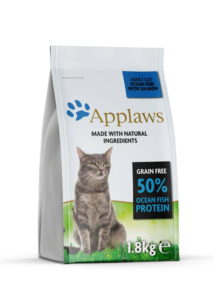 Applaws Croquettes pour chat adulte poisson de l'océan et saumon 1,8 kg pour la vente par Finest Petfoods