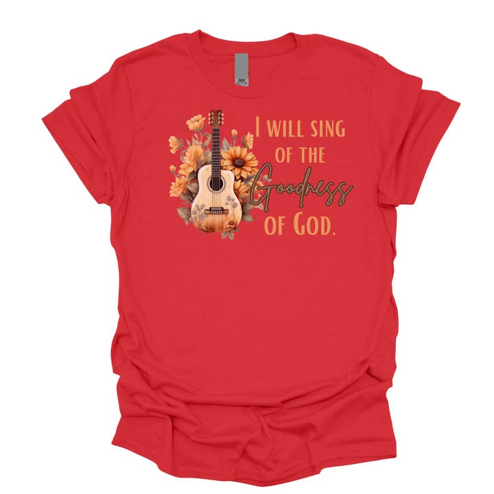 Love Ann Joy Apparel, LLC – Großhandel T-Shirt mit Siebdruck – Damen – Christliches T-Shirt „Die Güte Gottes“1