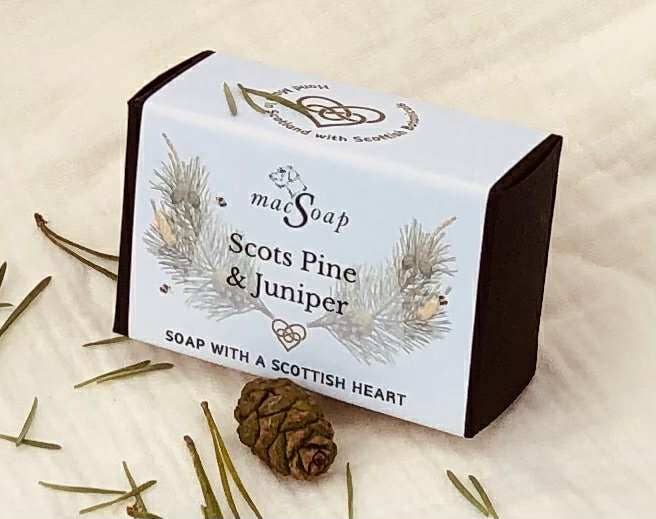 macSoap – wholesale Bar Soap – Scots Pine & Juniper. Scottish Botanical Soap