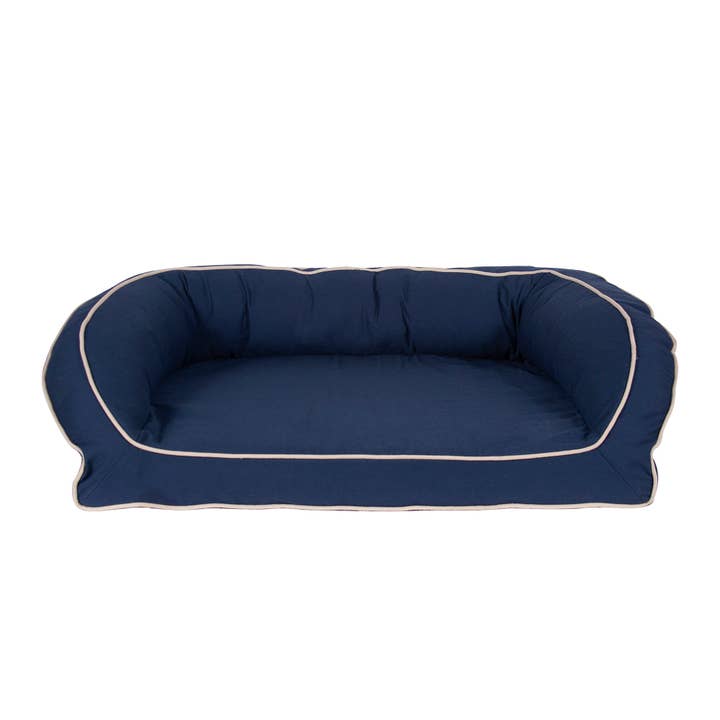 Carolina Pet Company - Wholesale Pet Bed - Dog - Canvas Bolster Dog Bed w/ Recycled Hi-Loft Poly Pillow Fill