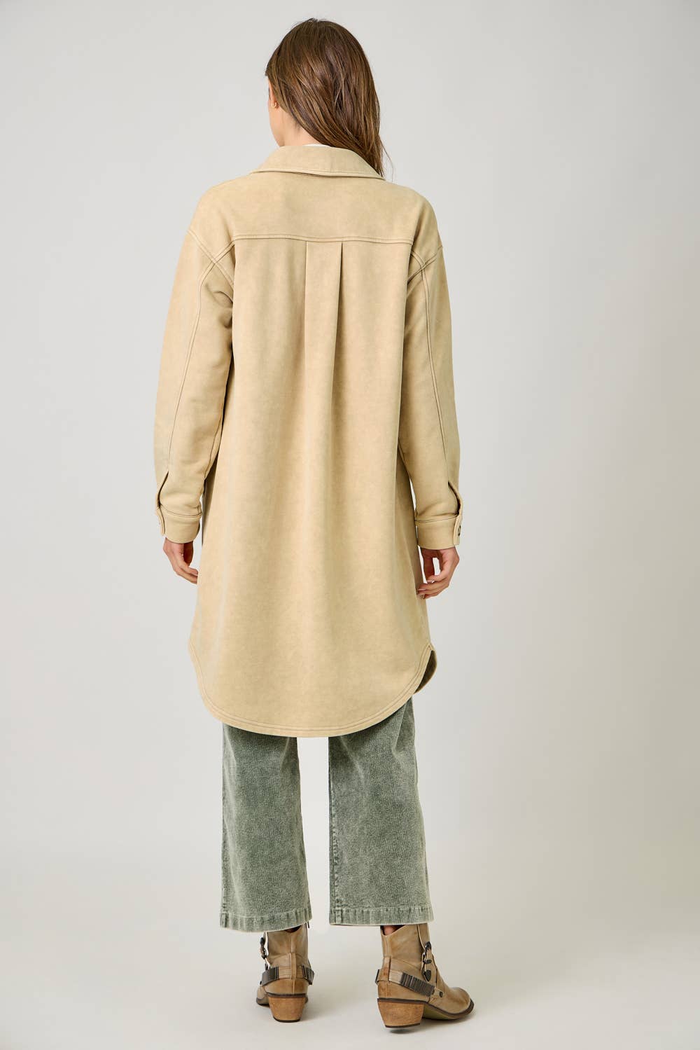 Mystree - Vendita all'ingrosso Giacca - Donna - 61231 Giacca Lunga in Spugna Lavata13