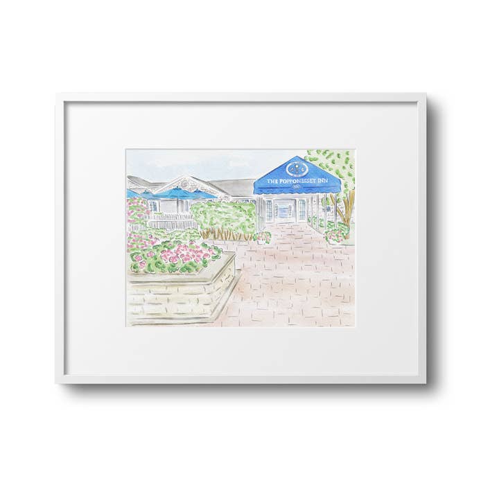 WonderfullyWrittenCo - Wholesale Art Print - The Popponesset Inn Mashpee, MA Cape Cod Art Print