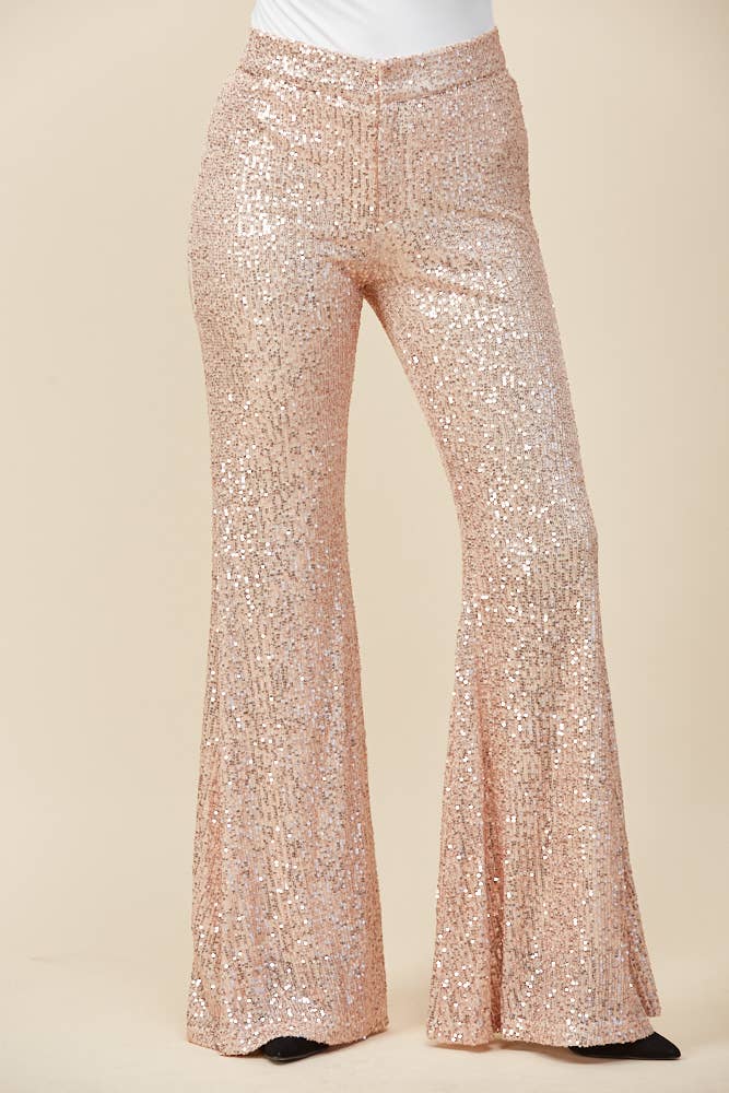 WISTERIA LANE – Engroshandel Bukser - Dame – BUKSEBUKSER MED PAILLETTER - 2405 KOBBER9