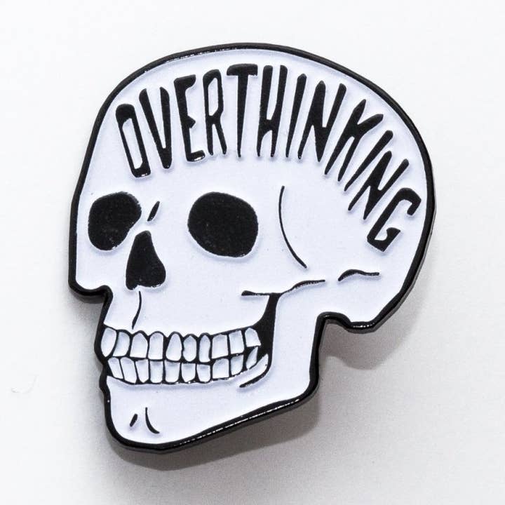 Pretty Bad Co - Wholesale Lapel Pin/Button - Overthinking Pin0