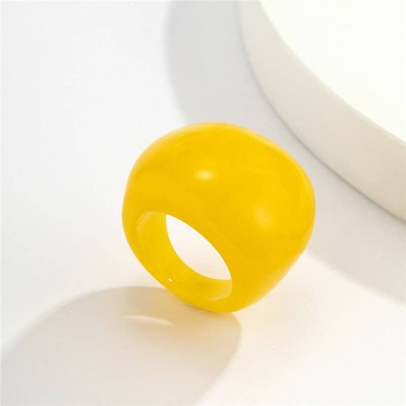 Plush Looks - Vendita all'ingrosso Anelli cocktail/statement - Anello in Acrilico Colorato - Dichiarazione di Moda Esagerata4