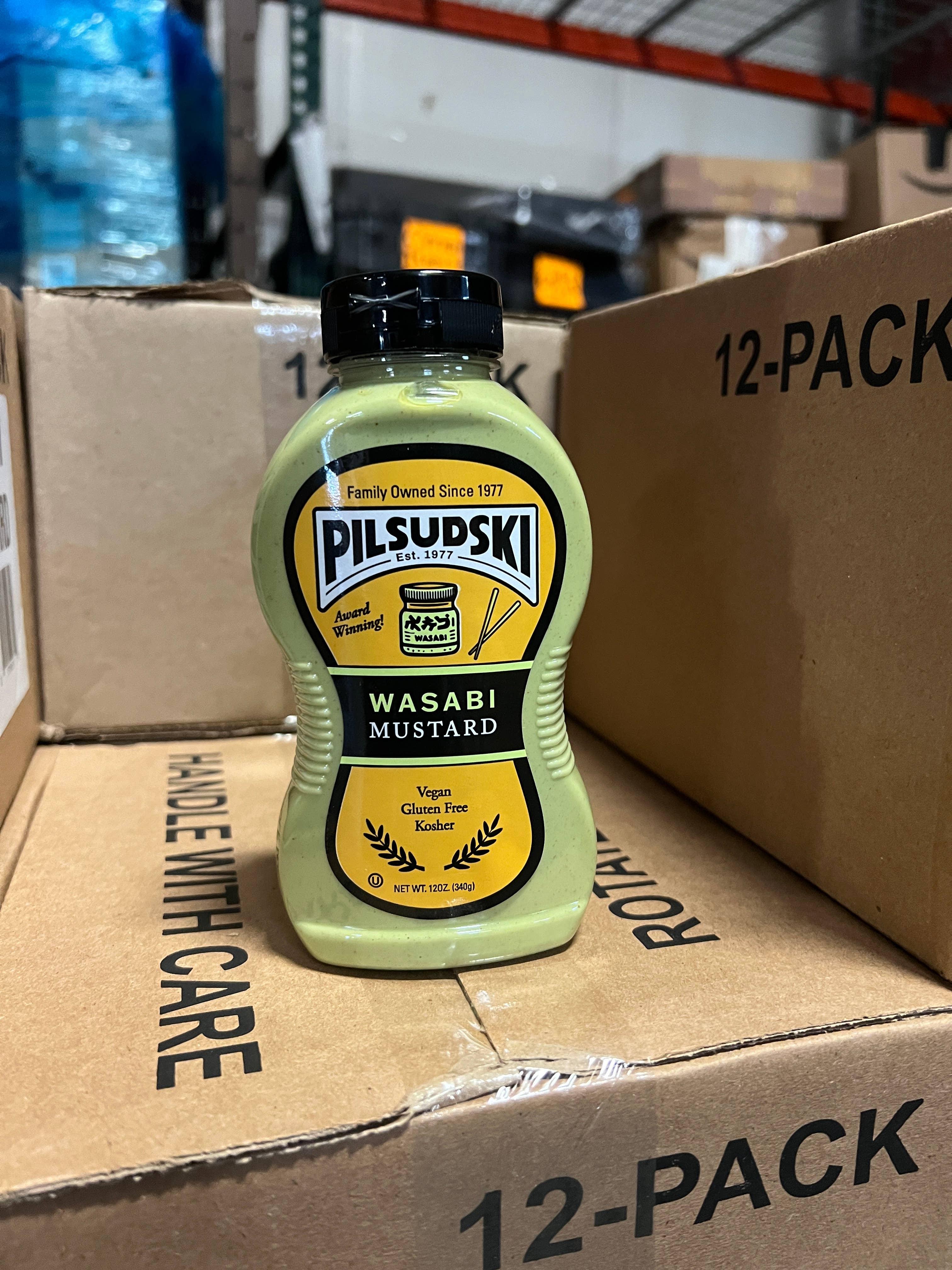 Pilsudski Mustard Co - Wholesale Mustard - Wasabi Mustard 12/12 oz squeeze6