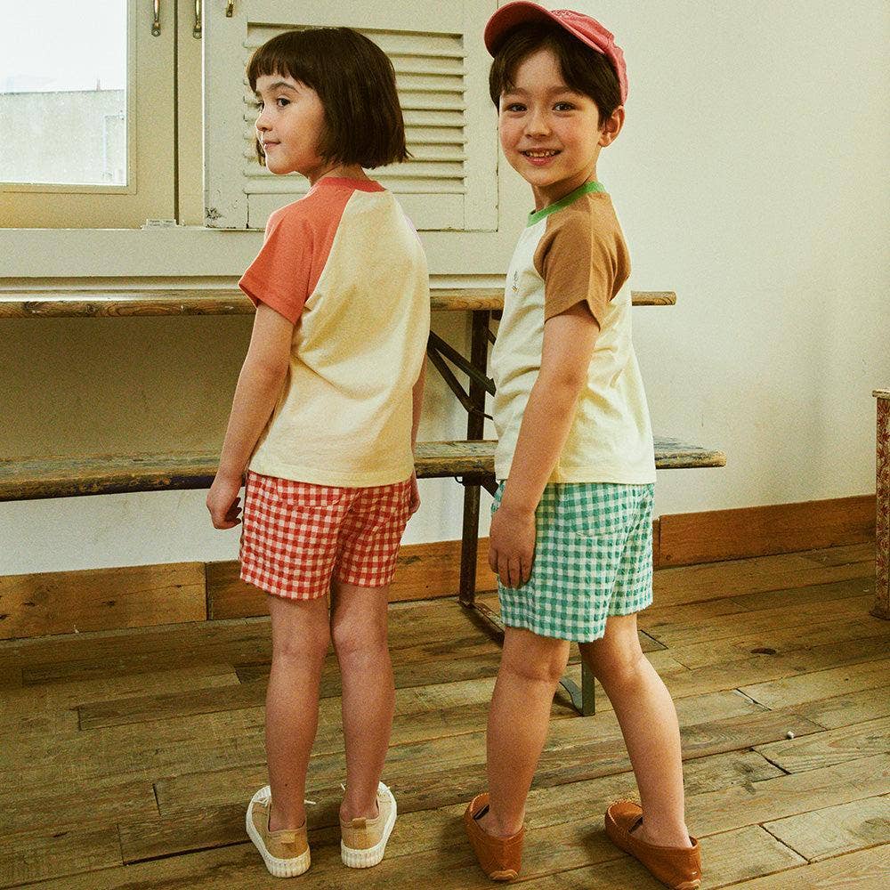 ToTo Heros - Wholesale Shorts - Kids - Gingham Check Pull-On Summer Shorts6