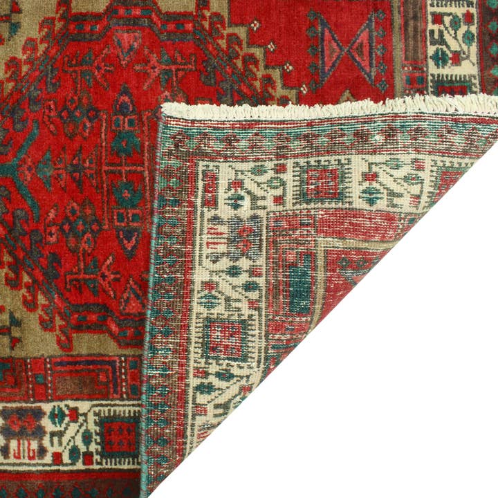 Noori Rug - Wholesale Area Rug - Fine VTG Basil Brown/Ivory Runner, 3'3" x 11'0"3