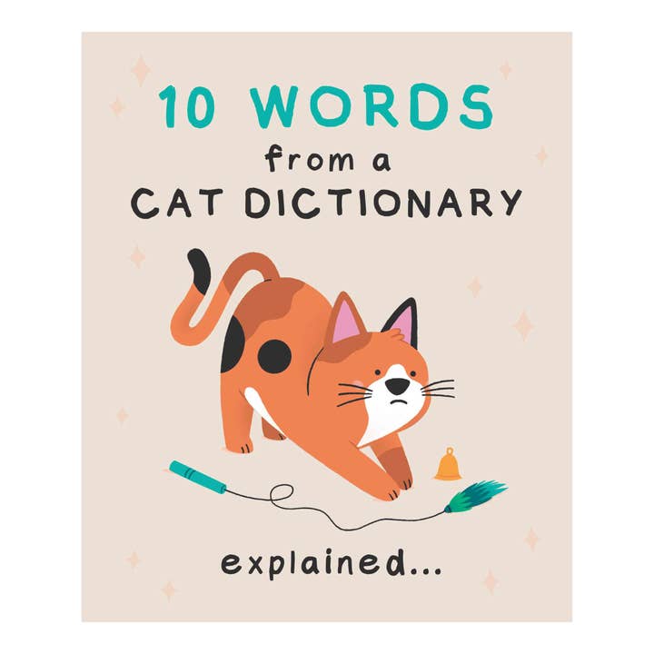 Top X Open Birthday Card, 10 Words From a Cat for wholesale by EMOTIONAL RESCUE