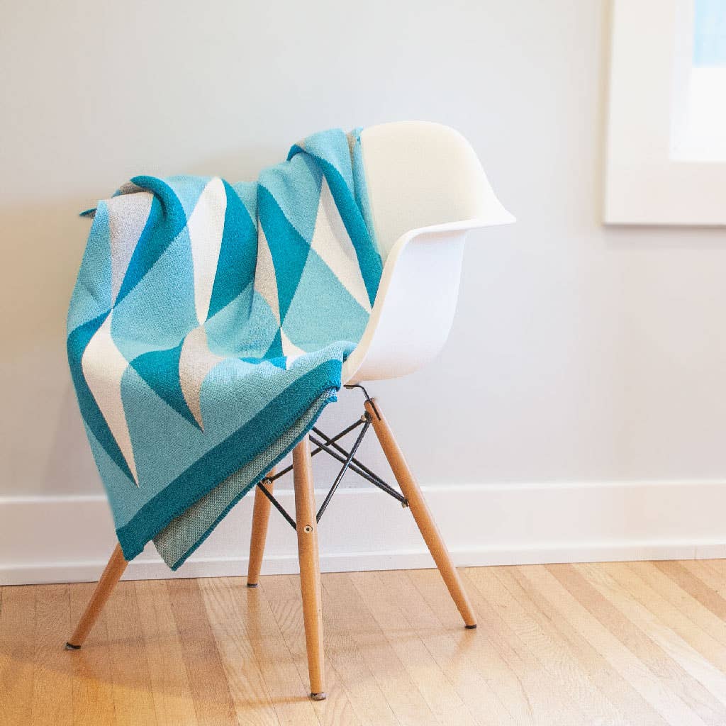 Seek & Swoon – Engroshandel Tæppe – Hope Teal Throw Blanket - bevidsthed om kræft i æggestokkene, hyggeligt1