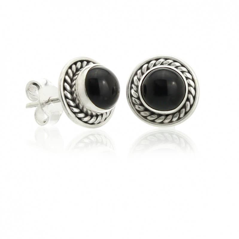 UniArt - Vente Clous d'oreille - Mini Boucles d'oreilles Sunna, Pierres Précieuses et Argent Sterling4