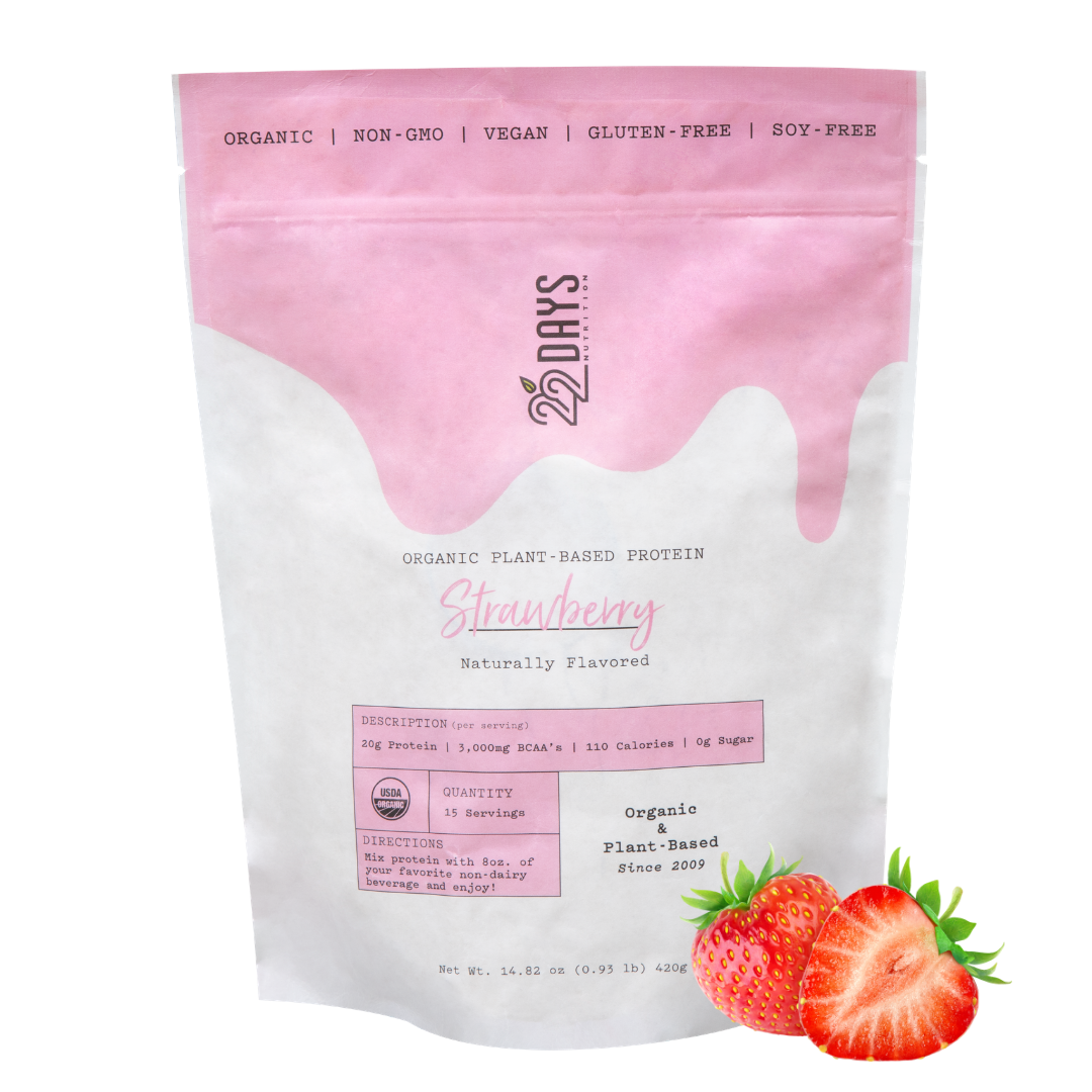22 Days Nutrition - Vente Poudres protéinées/superaliments - Poudre de protéines végétales biologiques (20 g de protéines, faible teneur en glucides)11