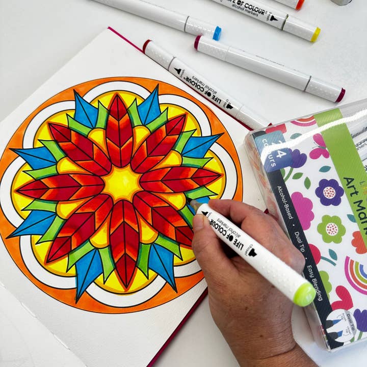 Life of Colour - Wholesale Marker - Art Markers - 24 Alcohol Based, Dual Tip Markers for Colouring10