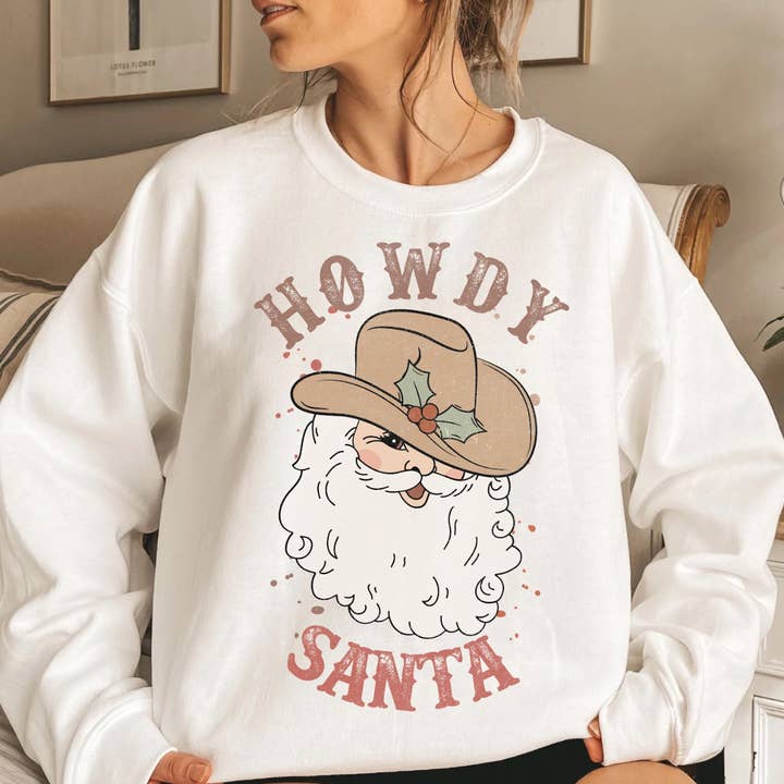 Howdy Santa DTF Print for wholesale by Simple Tymes