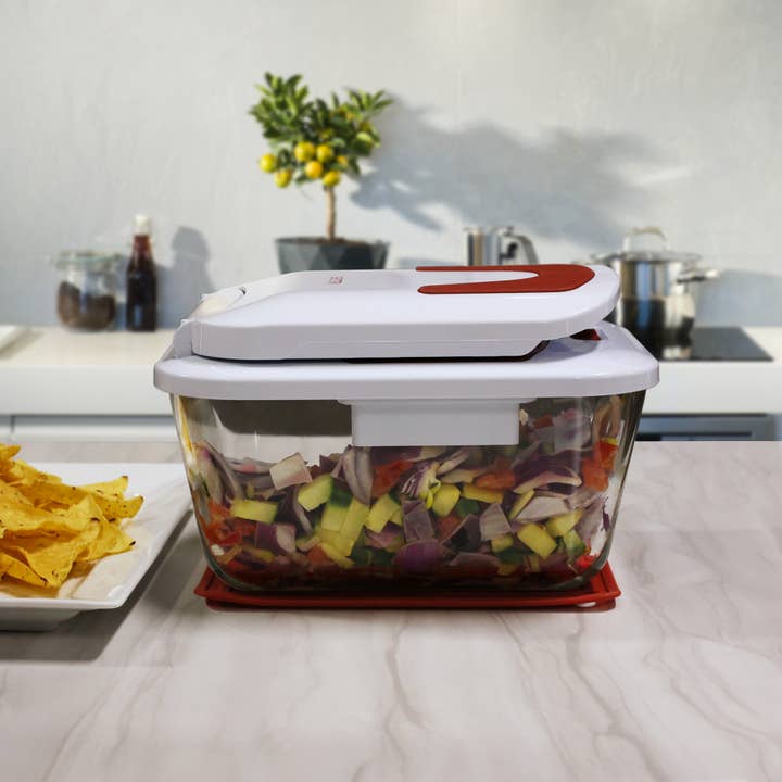 Valore - Wholesale Kitchen Tool/Gadget - Valore Vegetable Chopper with 11-Cup Glass Baking Dish6