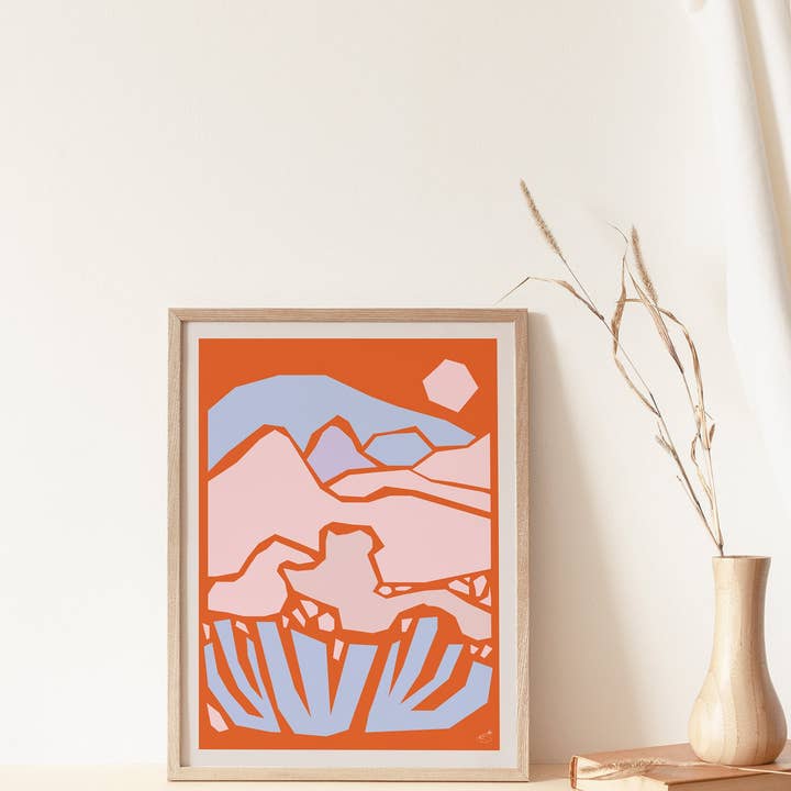 Abstract Desert 2 Hemp Matisse-stil poster för wholesale av Emma Make
