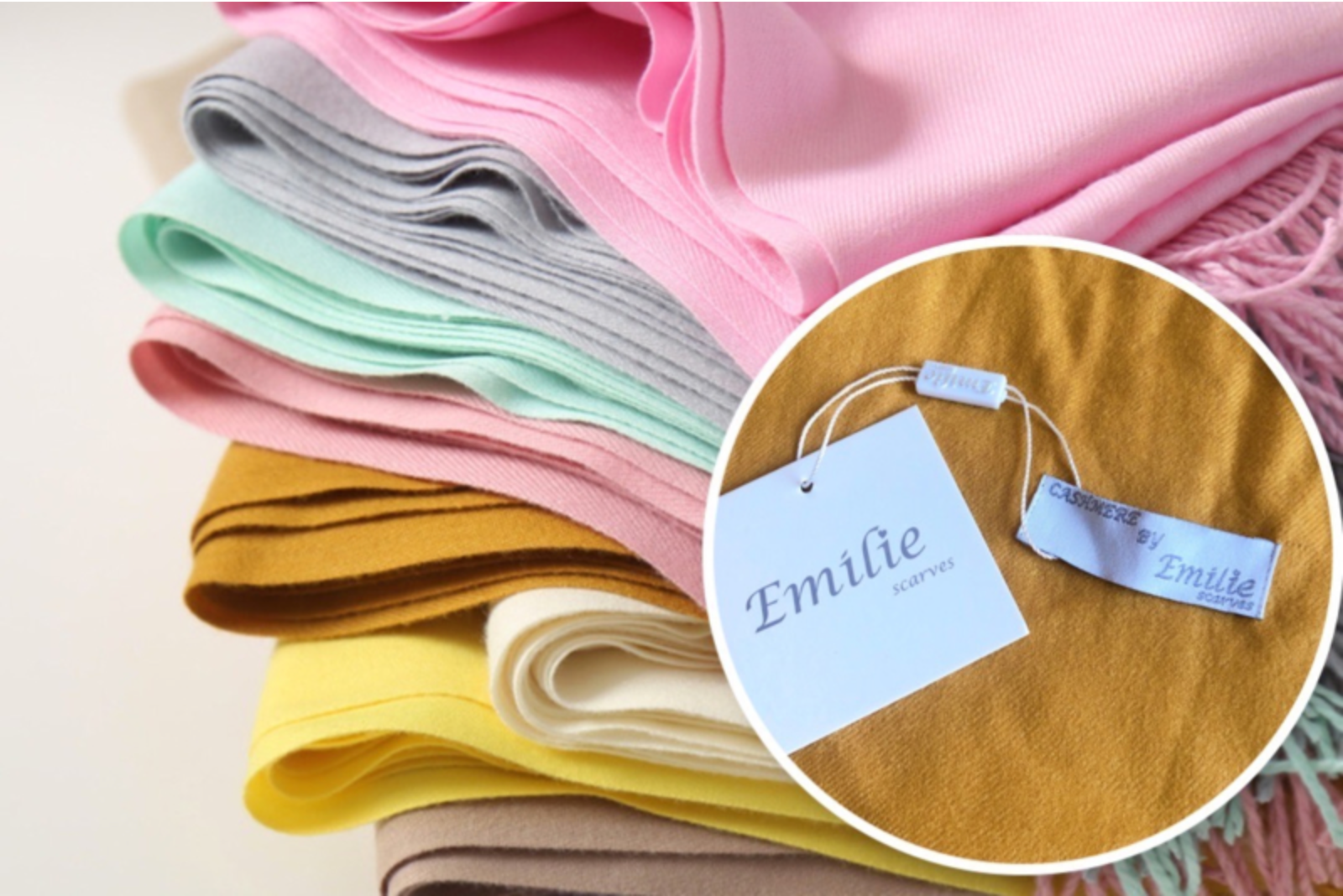 Emilie collection - Wholesale Scarf - Women's - Pashmina scarf ochre yellow3