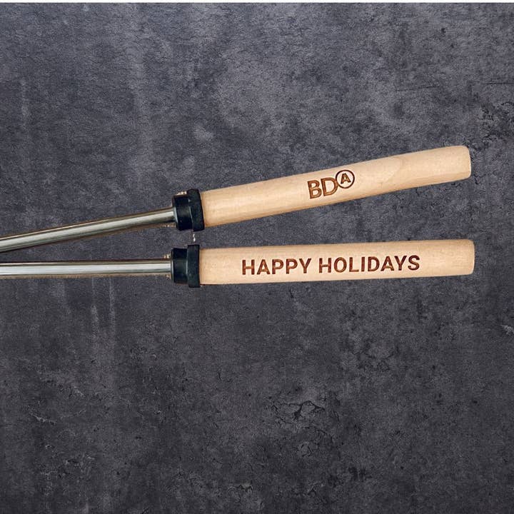 Wild Larch Creative - Wholesale Outdoor Grill Tools - Branded Custom S'More Sticks -Marshmallow Roasting Sticks10