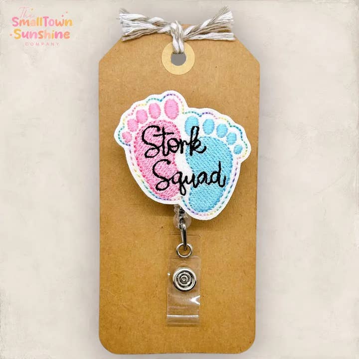 Stork Squad Badge Reel // Labor and Delivery for wholesale by The SmallTownSunshine Company