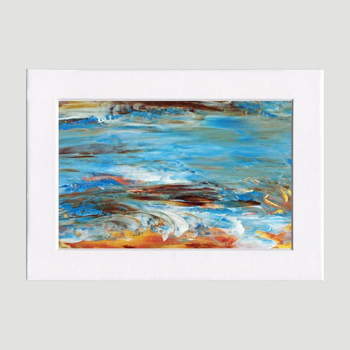 Fine Art For Small Spaces - Wholesale Art Print - Lakewaves 4 Waterscape Landscape Nature Art Mini Print
