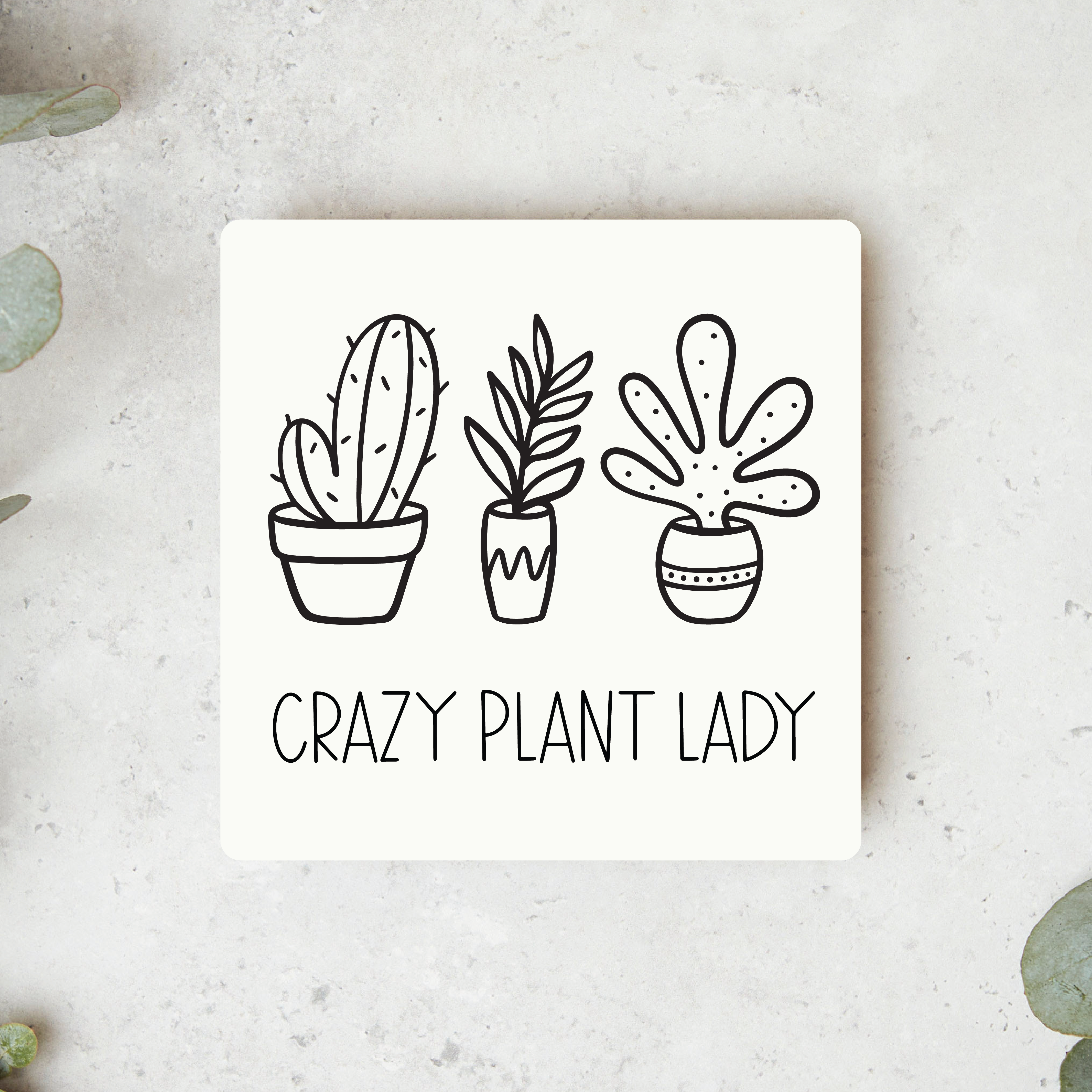 Knotty Design Co. - Wholesale Magnet - Crazy Plant Lady Magnet2
